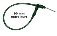 Stahlschlaufen schwarz mit Nadel + �se L= 90 mm (100)