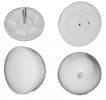 RF Hartetiketten Bell wei� �30mm gebraucht