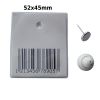 RF Softetiketten Barcode 52x45mm mit Verschlu